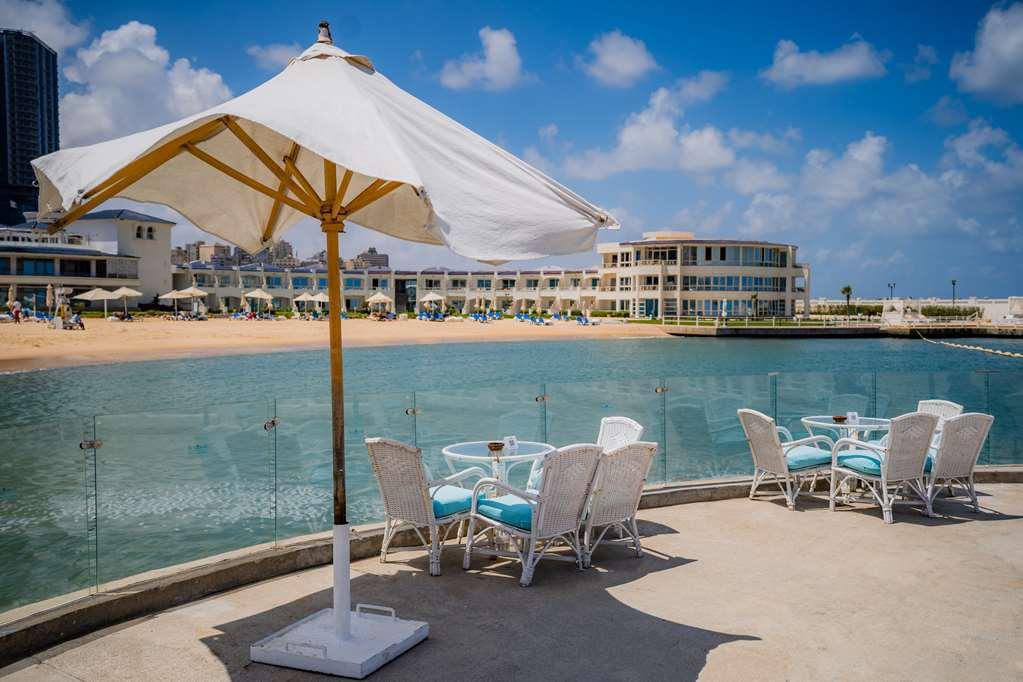 Sunrise Alex Avenue Hotel Alexandria Restaurant photo View of the beach at the Kempinski Hotel